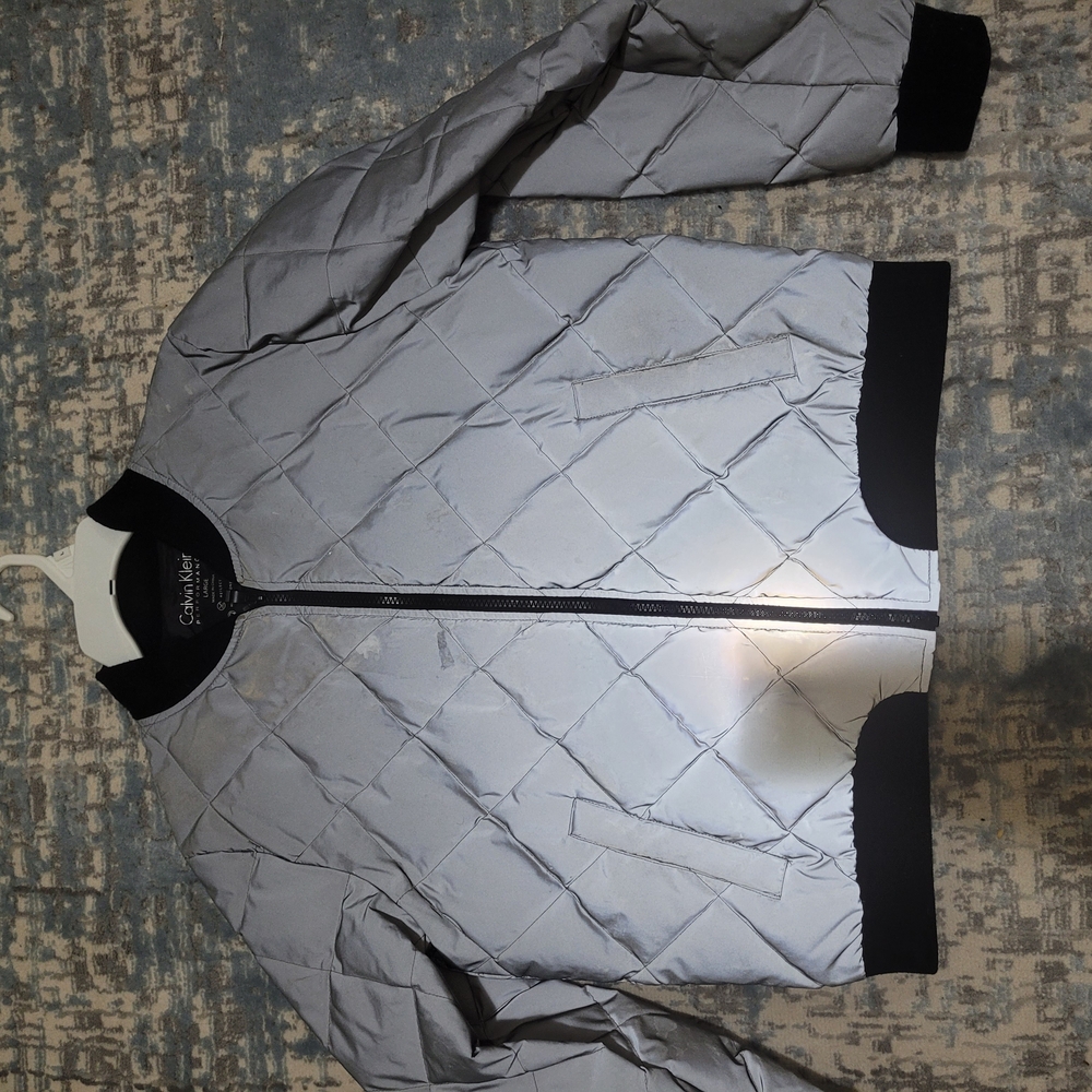Calvin Klein Reflective Quilted Jacket down feathers